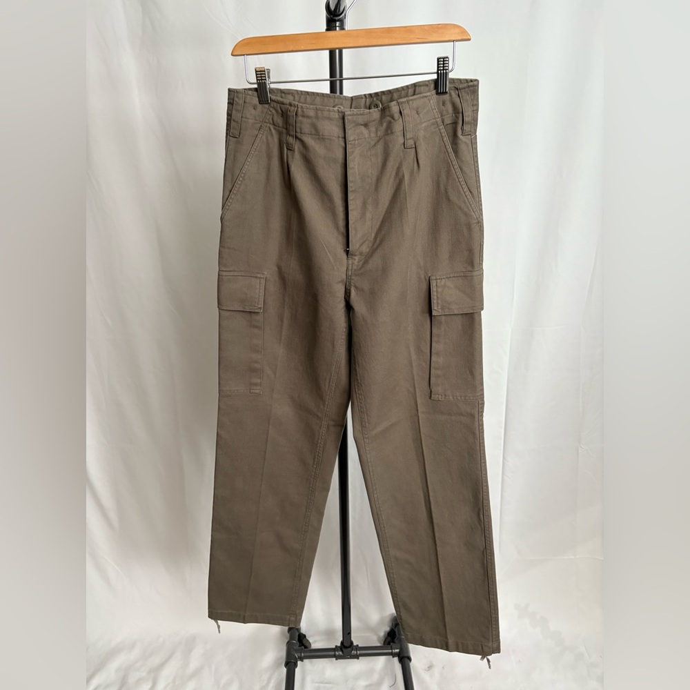 Classic Taupe Buttoned Trousers